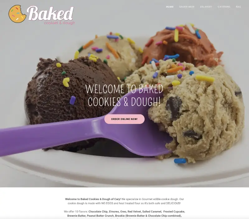 Baked Cookies Franchisee Website