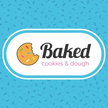 Baked Cookies Refined Logo with Background