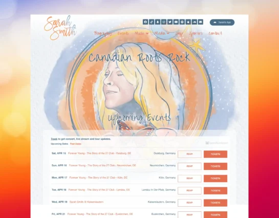 Sarah Smith Music Home Page